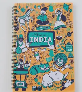 Spiral ruled 200 pages notebook 
